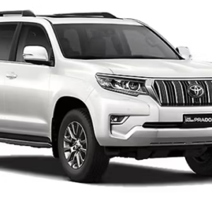 White Prado Car